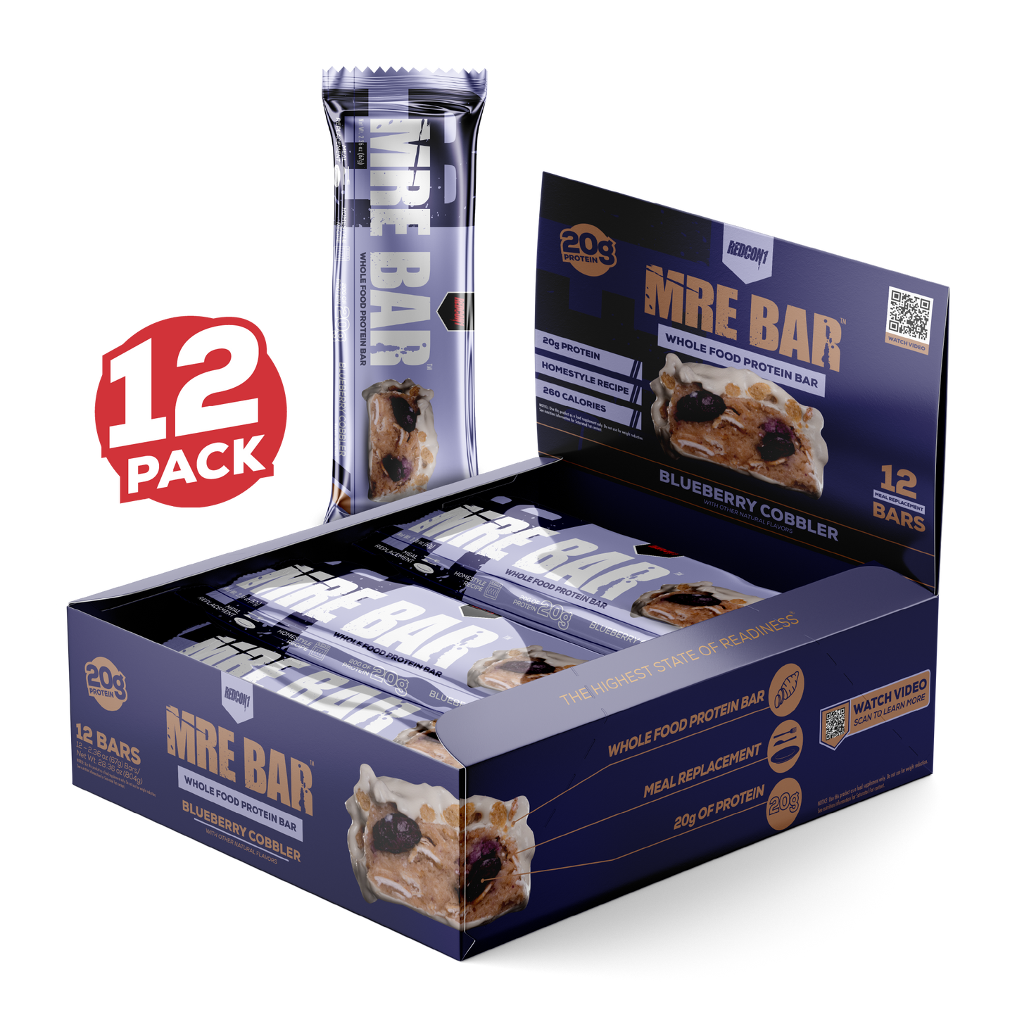 MRE PROTEIN BAR (1 BOX/ 12 BARS)