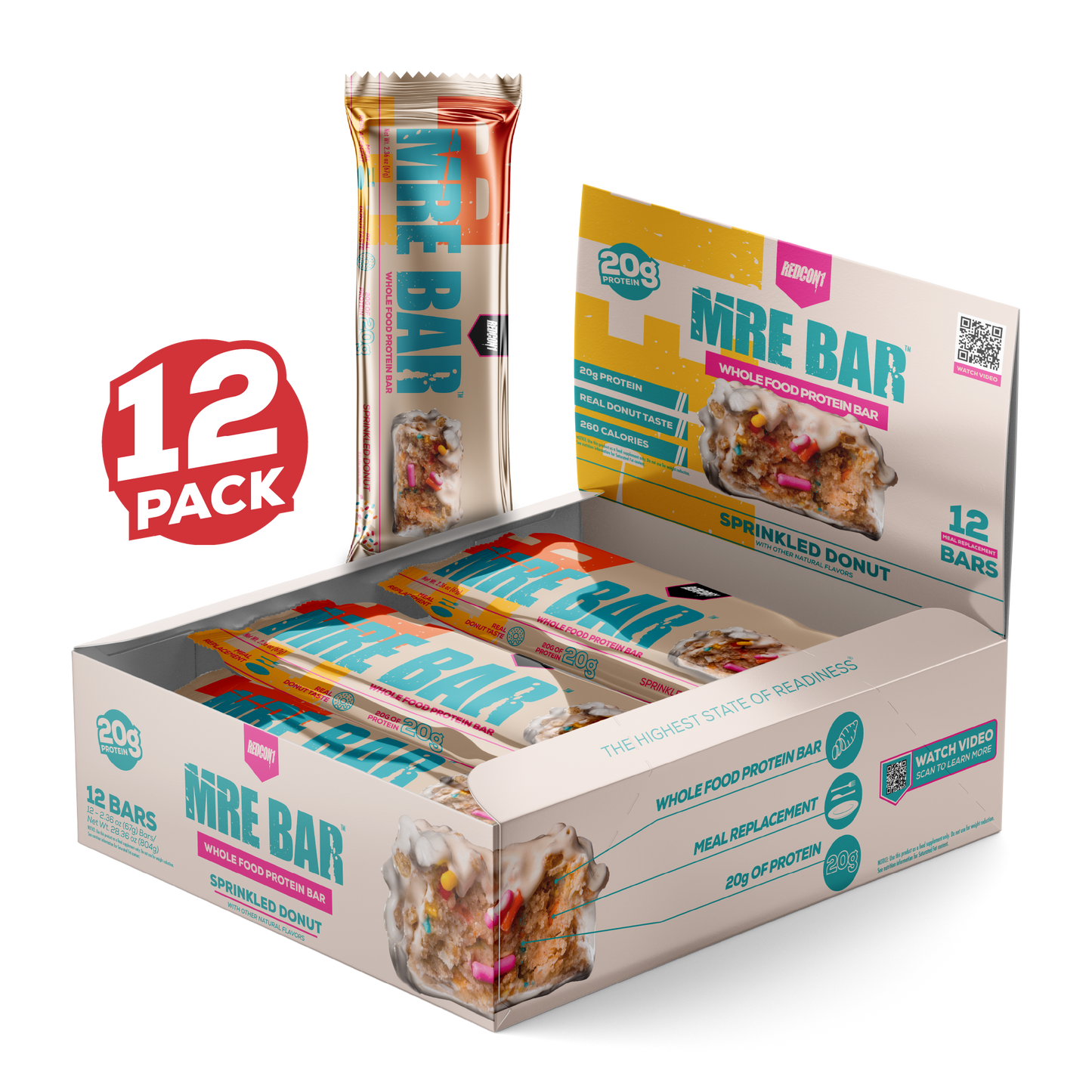 MRE PROTEIN BAR (1 BOX/ 12 BARS)