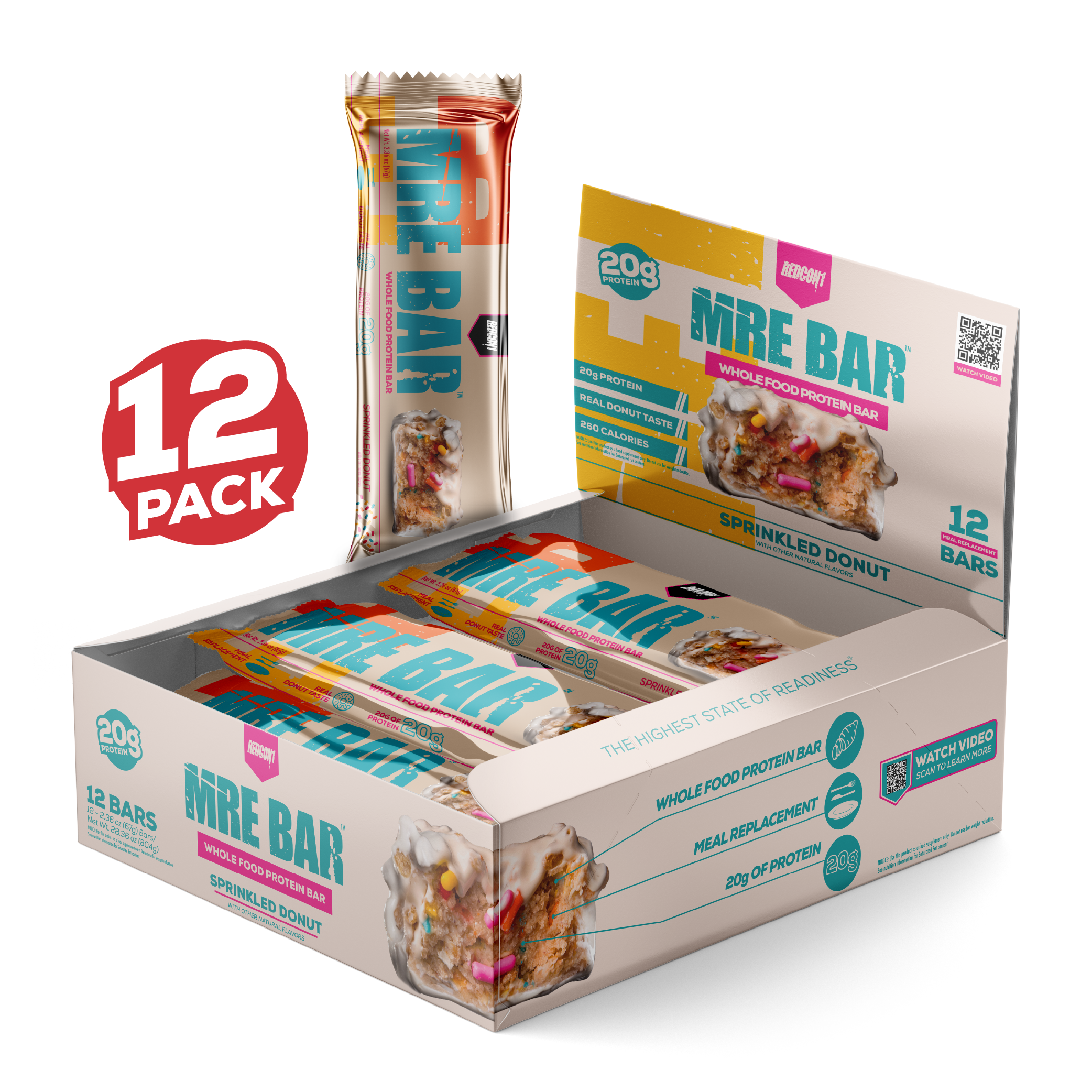 MRE PROTEIN BAR (1 BOX/ 12 BARS)