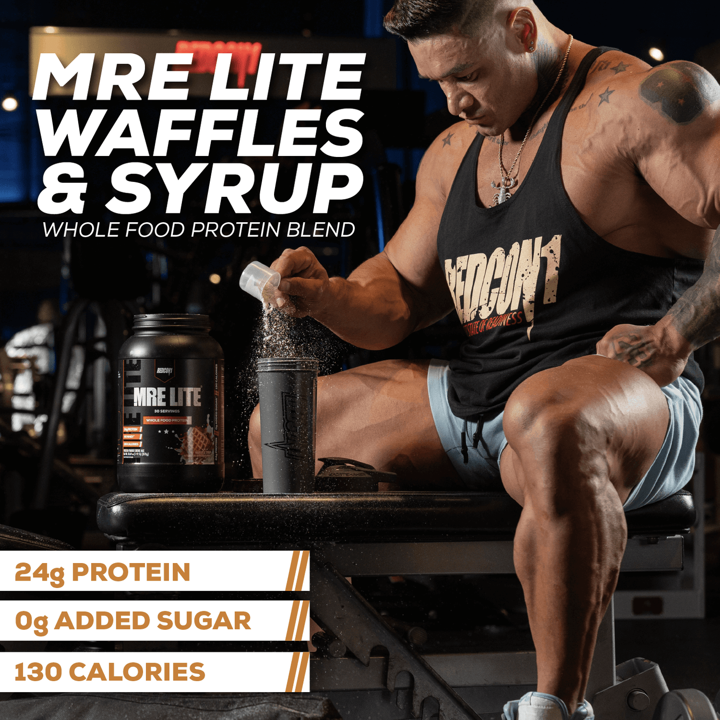 MRE Lite -Waffles and Syrup Whole Food Protein Blend