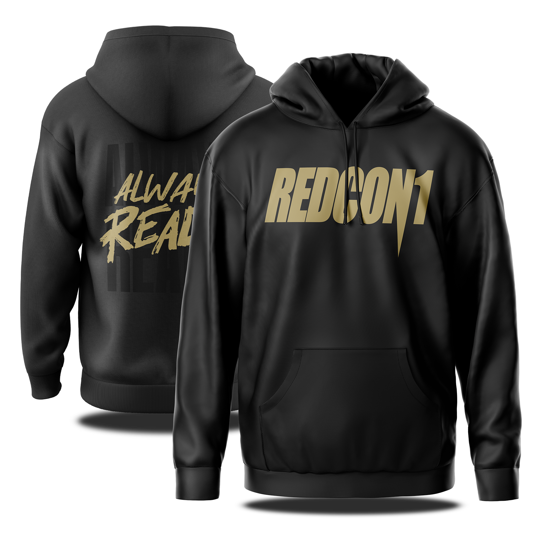 Redcon1 Black and Gold Hoodie
