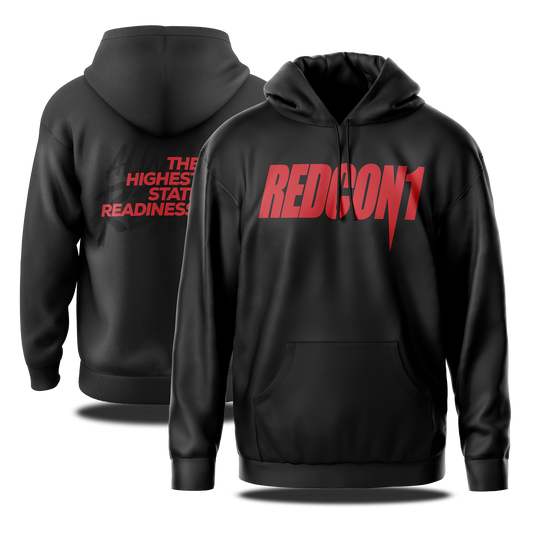 Redcon1 The Highest State of Readiness Black and Red Hoodie