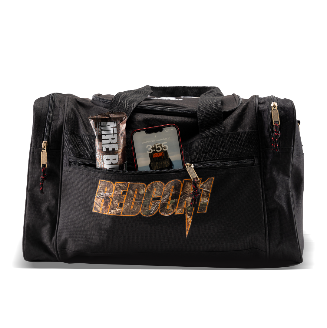 Mossy Oak Elite Black Duffle Bag Lifestyle 3