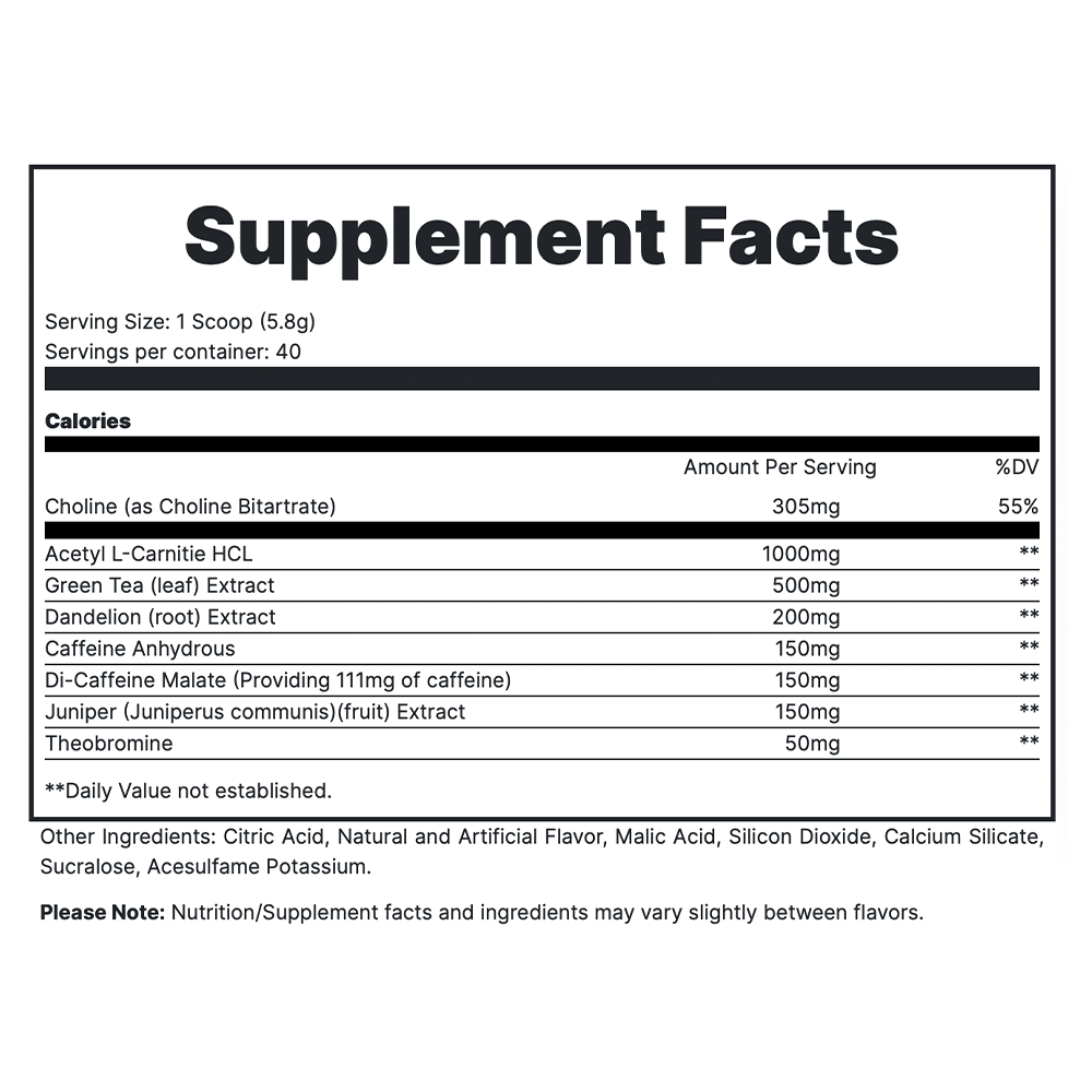 Double Tap - Strawberry Mango Supplement Fact