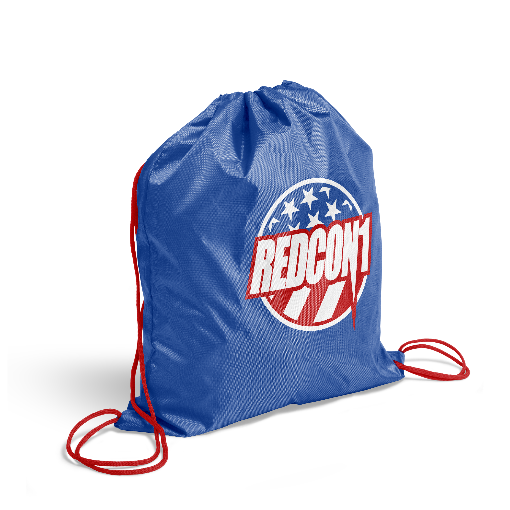 Blue Super Hero Drawstring Bag